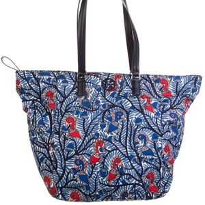 Tory Burch Tropical Bird Of Paradise Tote Bag